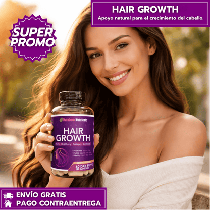 HairGrowth: Suplemento para el crecimiento capilar avanzado (120 Cápsulas)