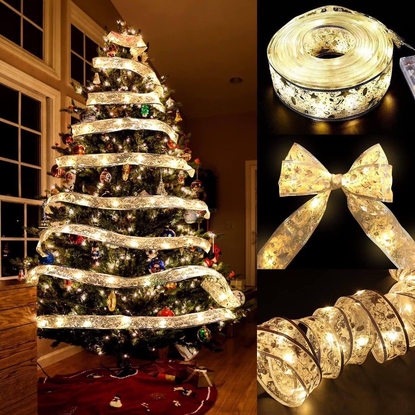 Navilight Cinta Luz Inalámbrica Navideña + Pilas AA 🎄🎅 - [PROMOCIÓN DISPONIBLE SOLO HOY]