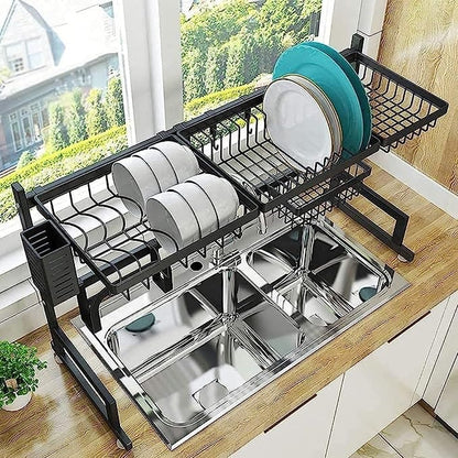 OrdenaPro Escurridor y Organizador de Platos 85 CM en Acero Inoxidable - [PROMOCIÓN DISPONIBLE SOLO HOY]