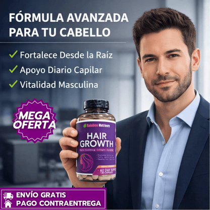 HairGrowth: Suplemento para el crecimiento capilar avanzado (120 Cápsulas)