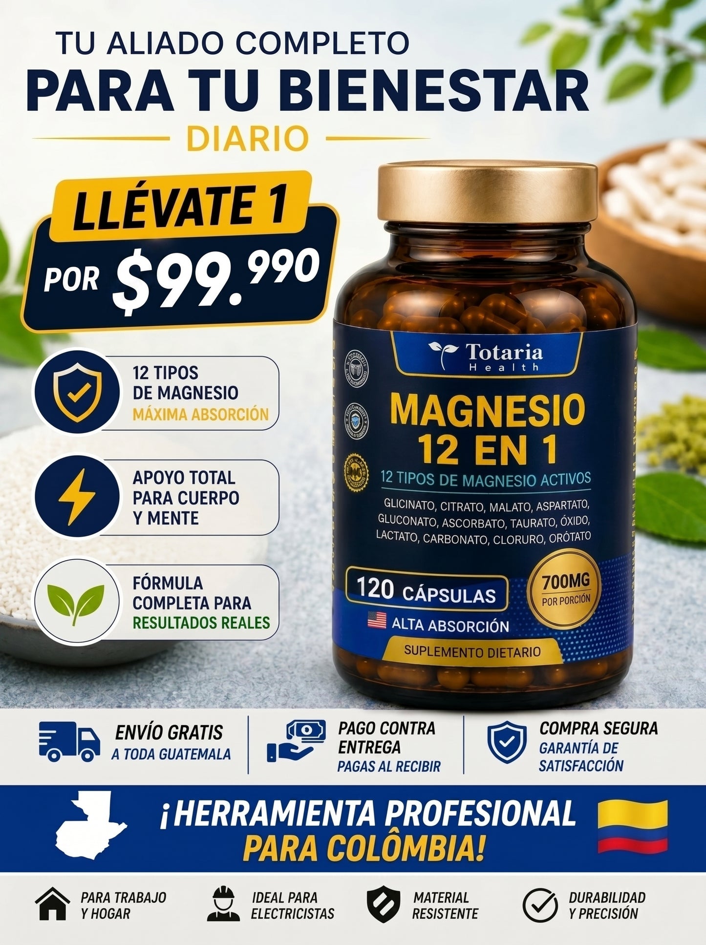 💙 MAGNESIUM 12 EN 1 COMPLEX | $99.990 + ENVIO GRATIS 🛻