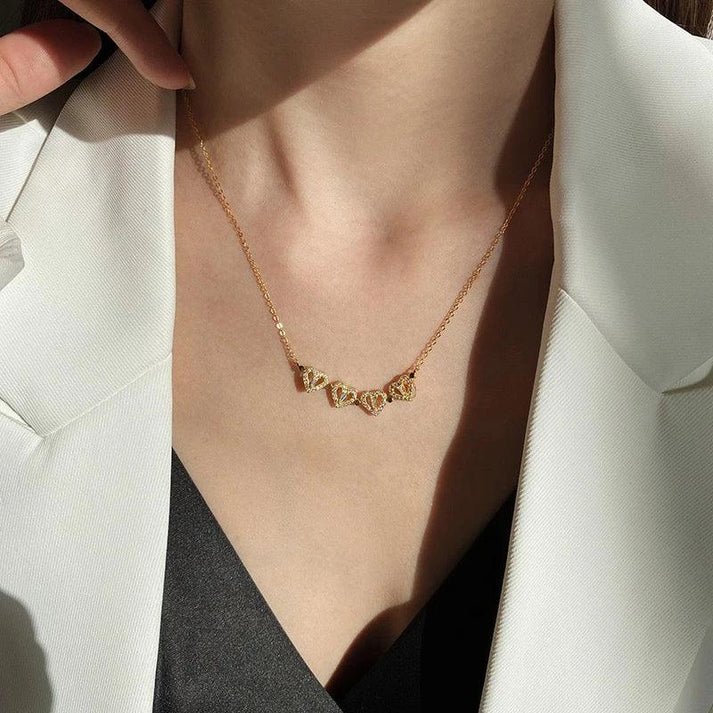 Monaky Collar Trébol Corazón + Caja de Regalo - [PROMOCIÓN DISPONIBLE SOLO HOY]