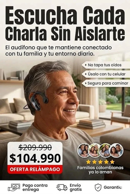EcoVibe Pro - Audifono de  Conduccion Osea Seguridad y Oídos Libres
