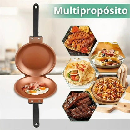DuoChef – Sartén Antiadherente para Pancakes y Huevos - 1