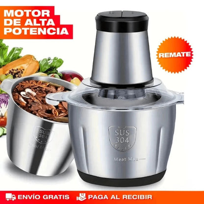 MOLINO PICADOR ELÉCTRICO ACERO INOXIDABLE 🔥2 LITROS🔥 (TAMAÑO GRANDE) - 3