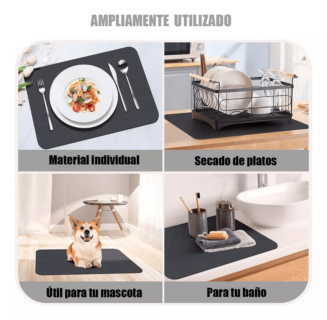 PROMO 2x1 Tapete Super Absorbente Antideslizante - 6
